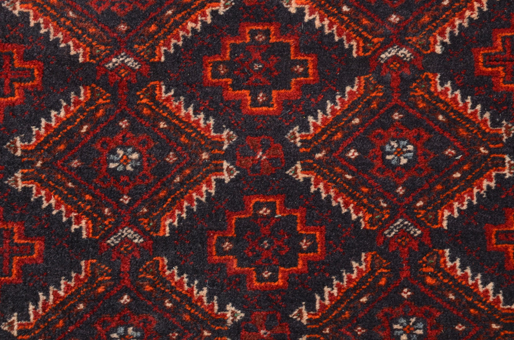 Hand-Knotted Baluch Wool Area Rug