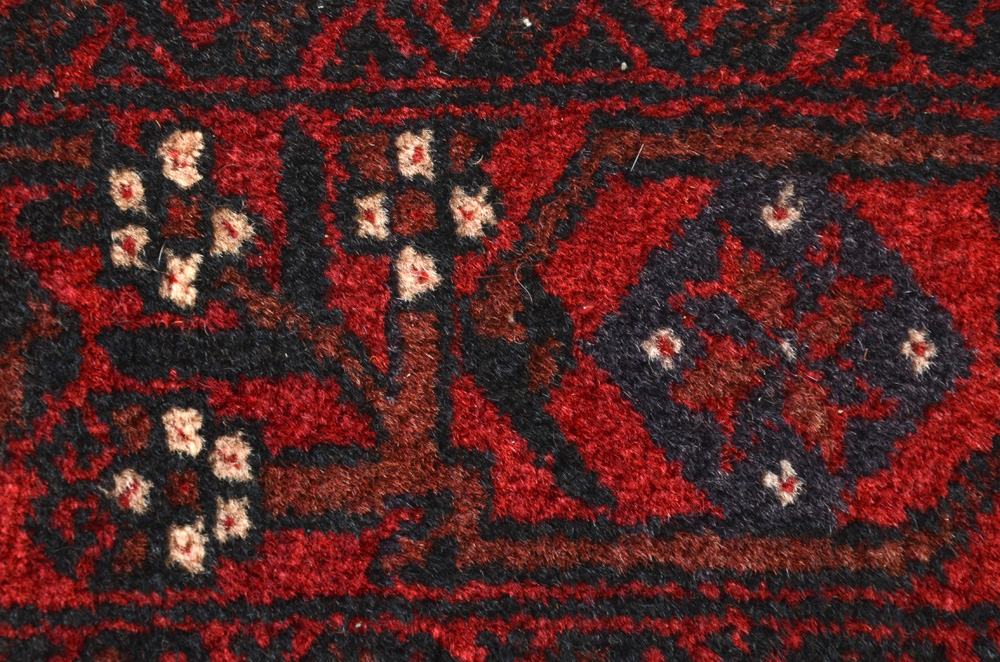 Hand-Knotted Baluch Wool Area Rug