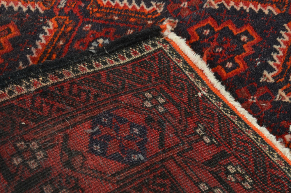 Hand-Knotted Baluch Wool Area Rug
