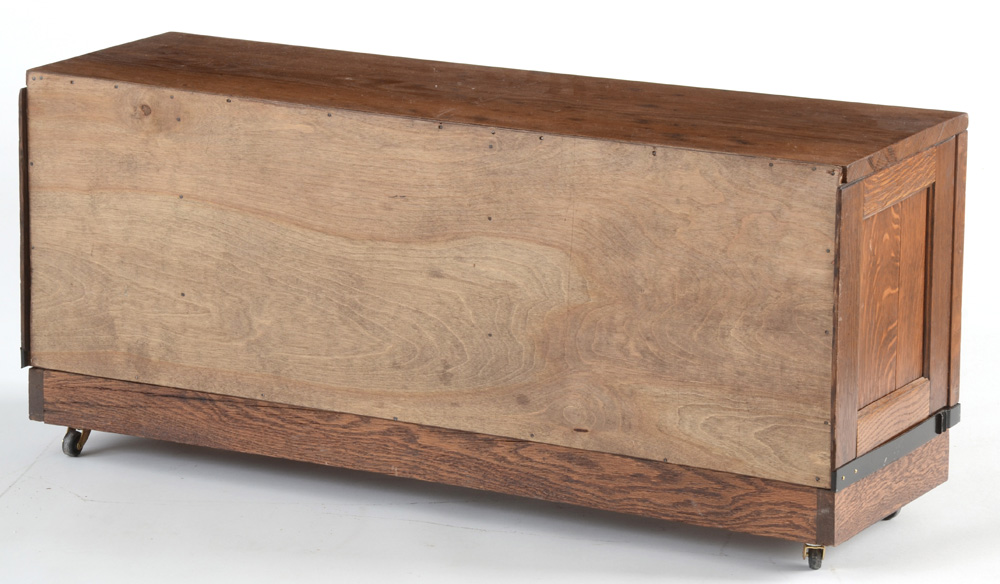 Vintage Oak Typeset Chest