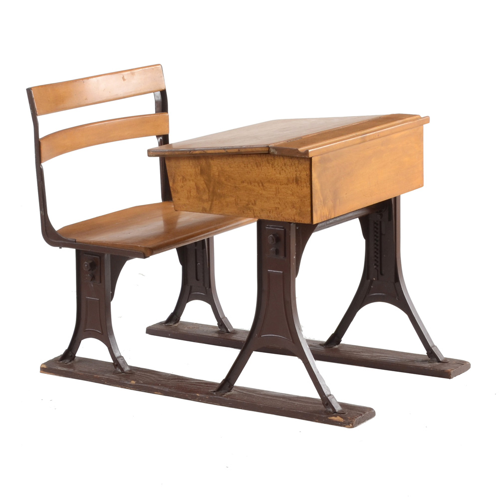 Antique School Desk