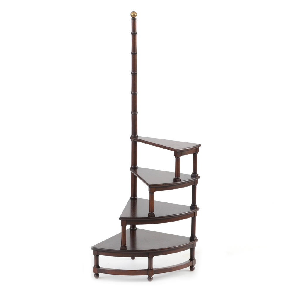 Kittinger Mahogany Spiral Library Steps