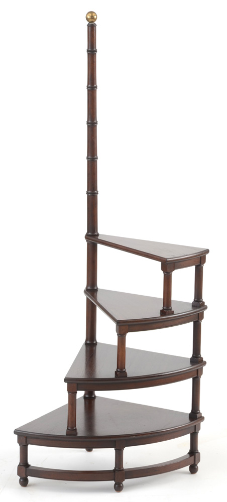 Kittinger Mahogany Spiral Library Steps