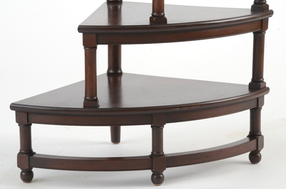 Kittinger Mahogany Spiral Library Steps