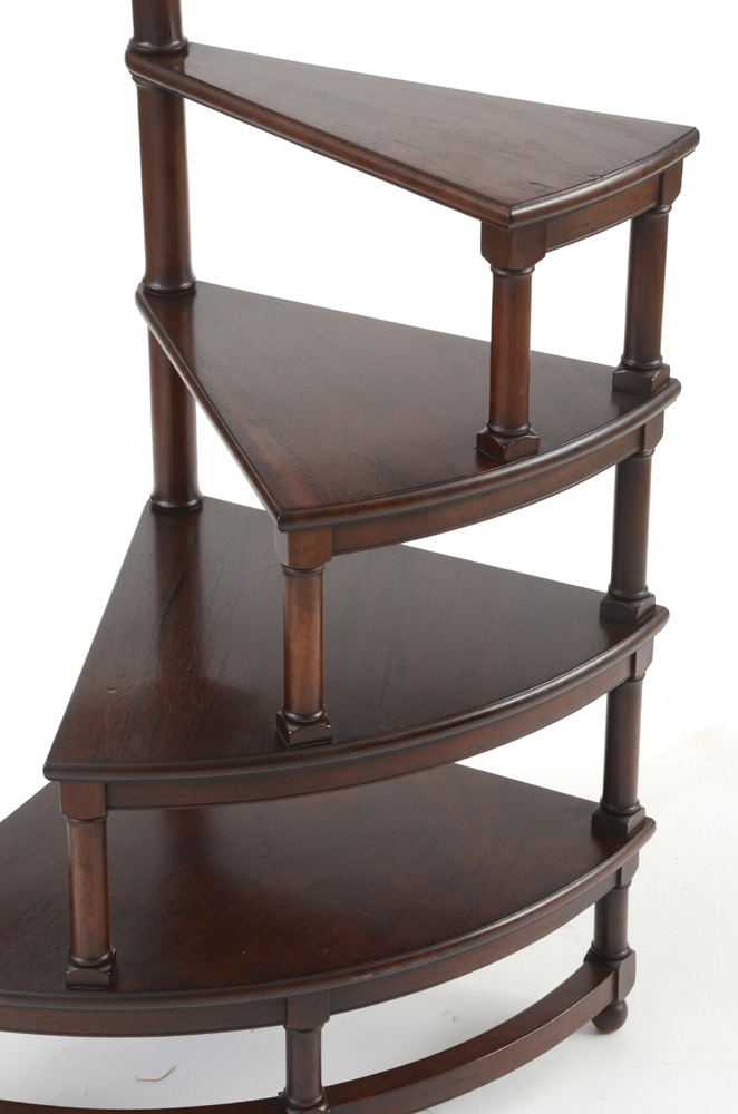 Kittinger Mahogany Spiral Library Steps