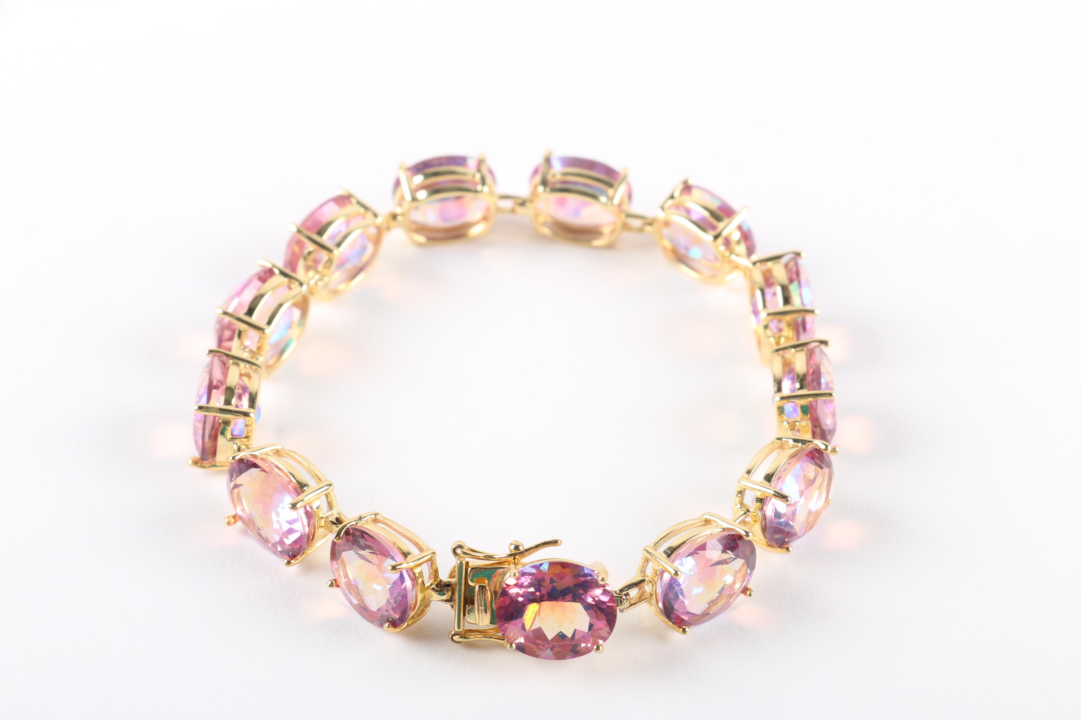 Sterling and Cubic Zirconia Bracelets