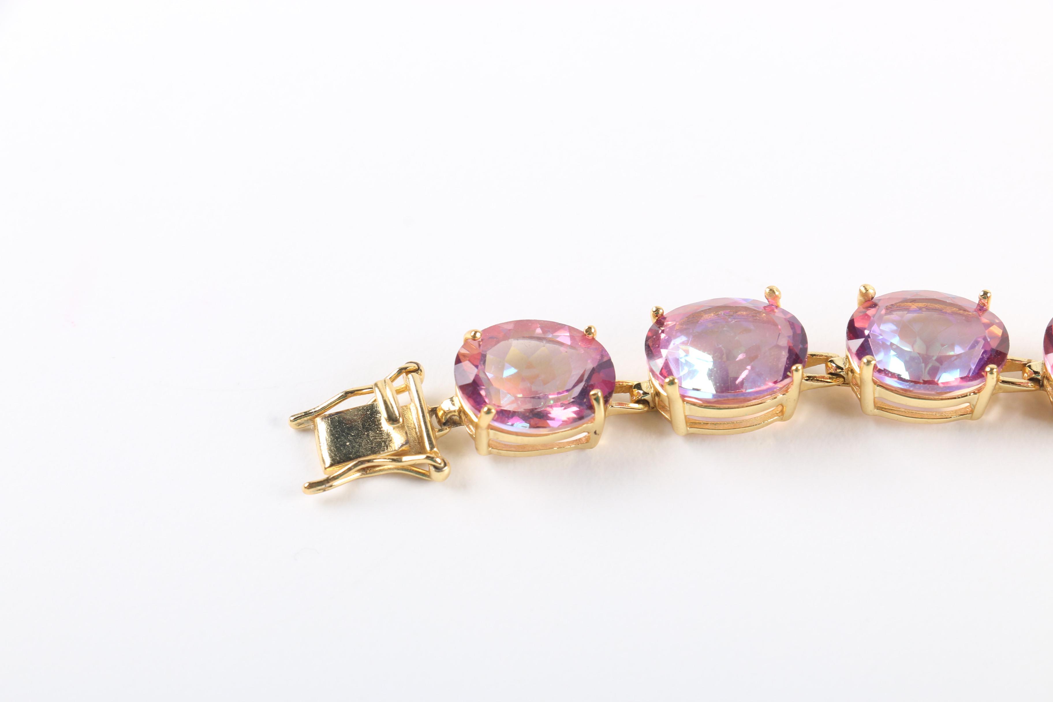 Sterling and Cubic Zirconia Bracelets