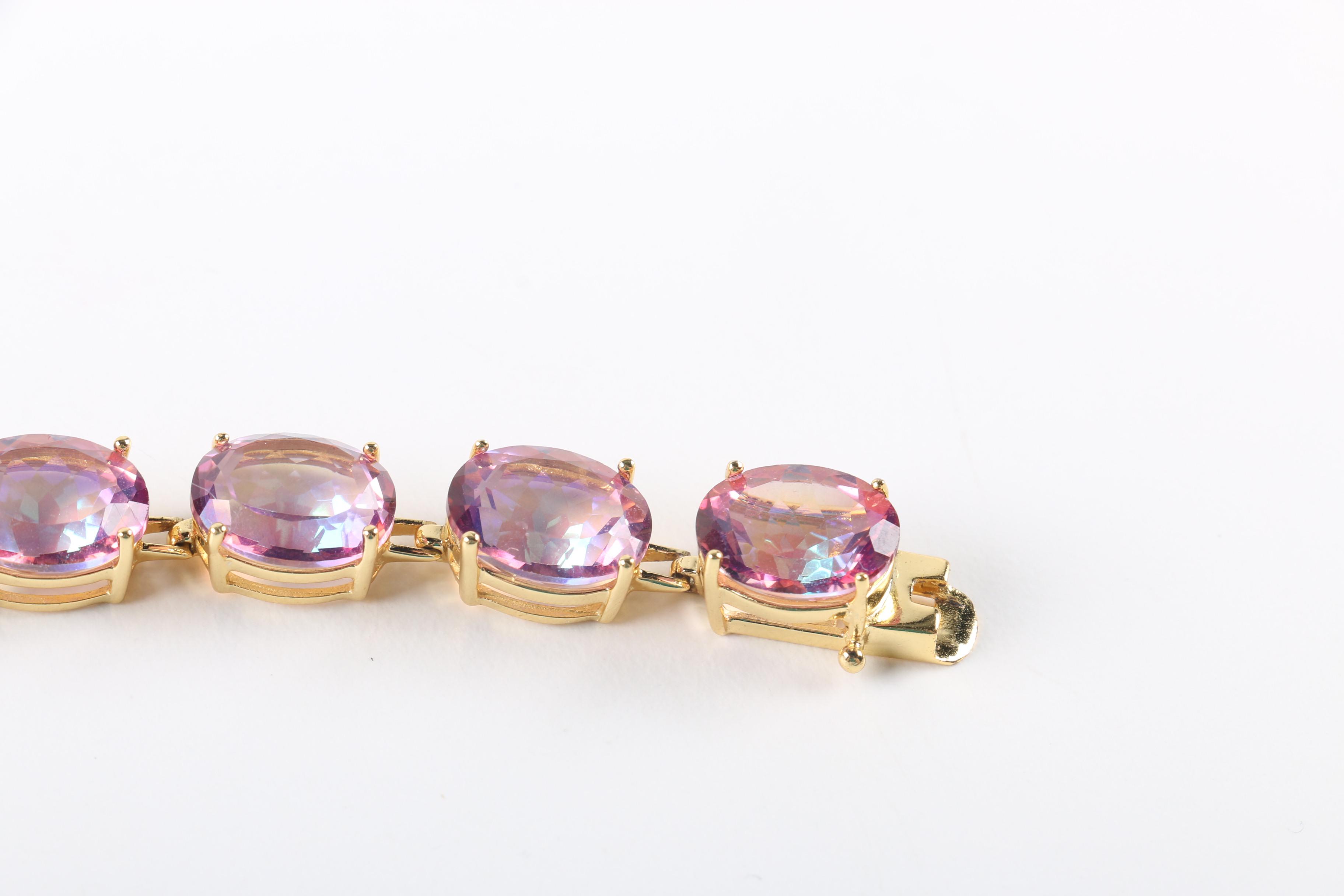 Sterling and Cubic Zirconia Bracelets