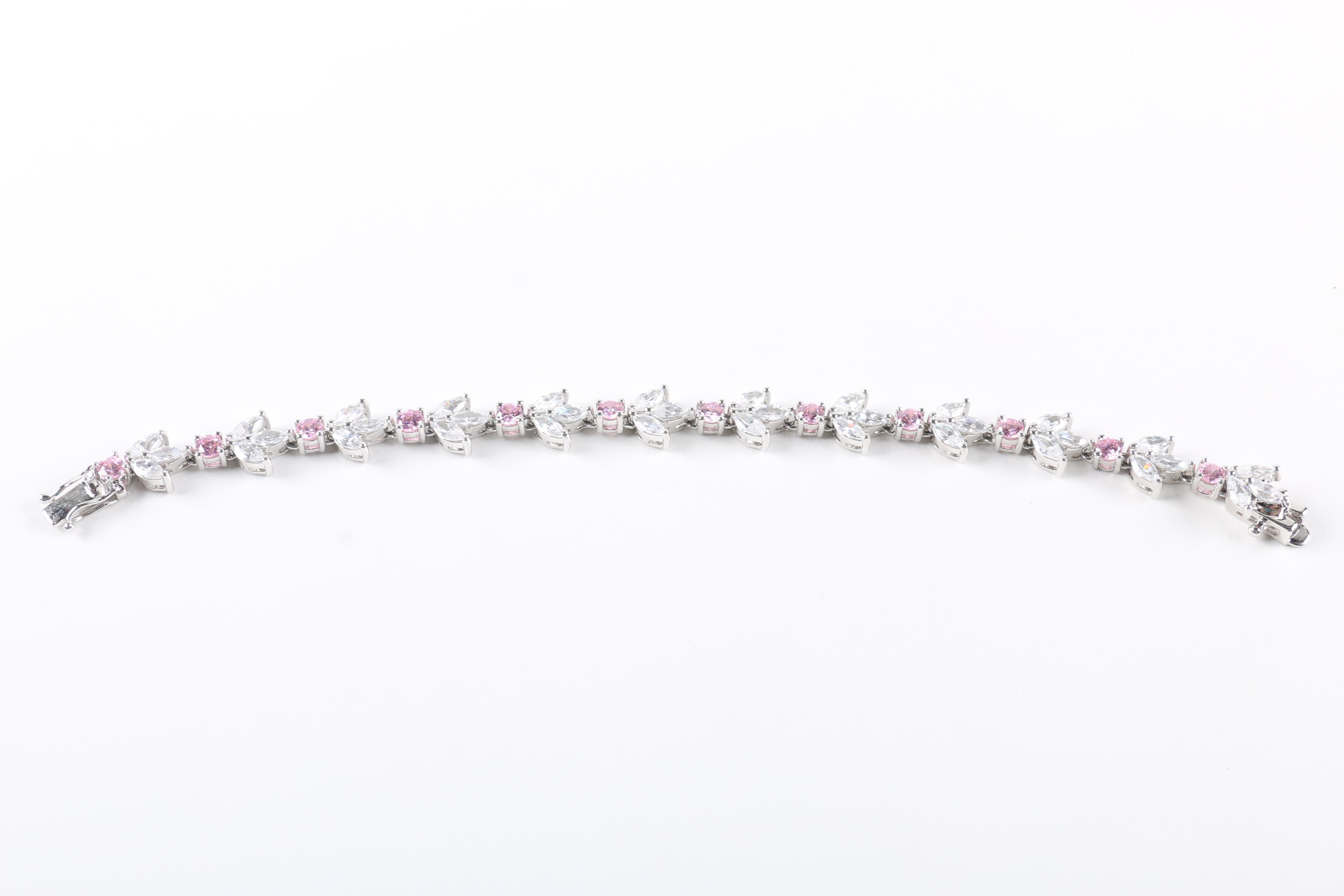 Sterling and Cubic Zirconia Bracelets