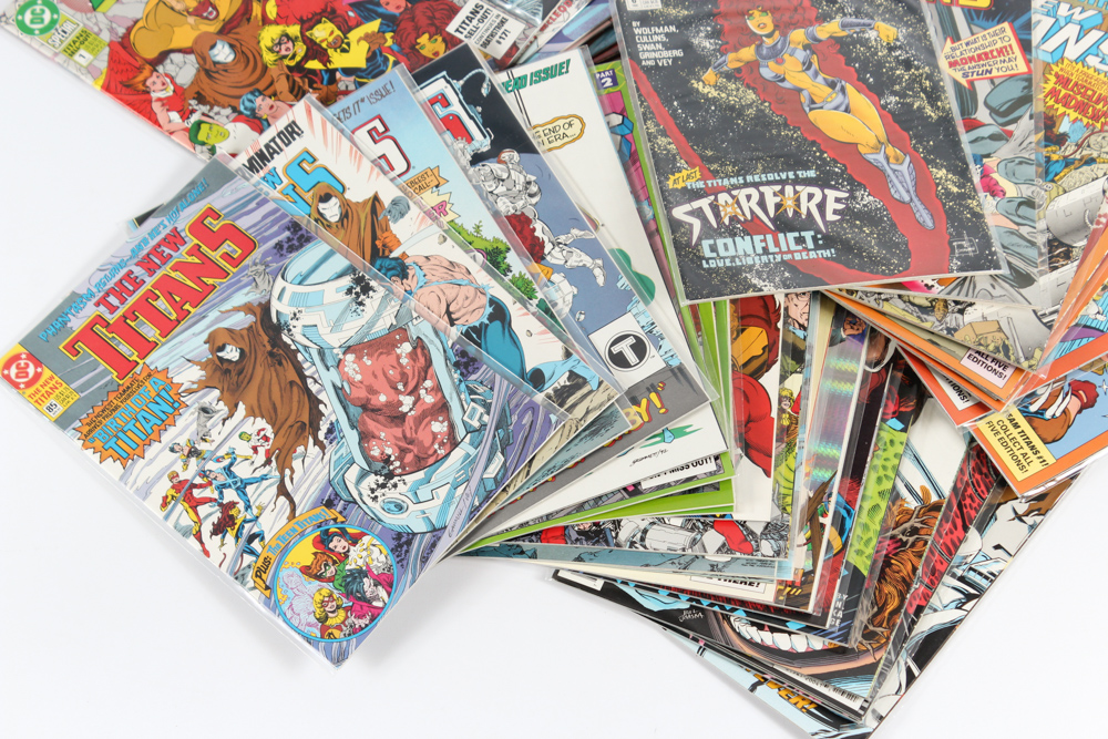 DC Comics Featuring "Team Titans" and "The New Titans"