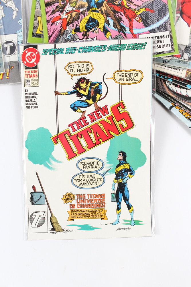 DC Comics Featuring "Team Titans" and "The New Titans"