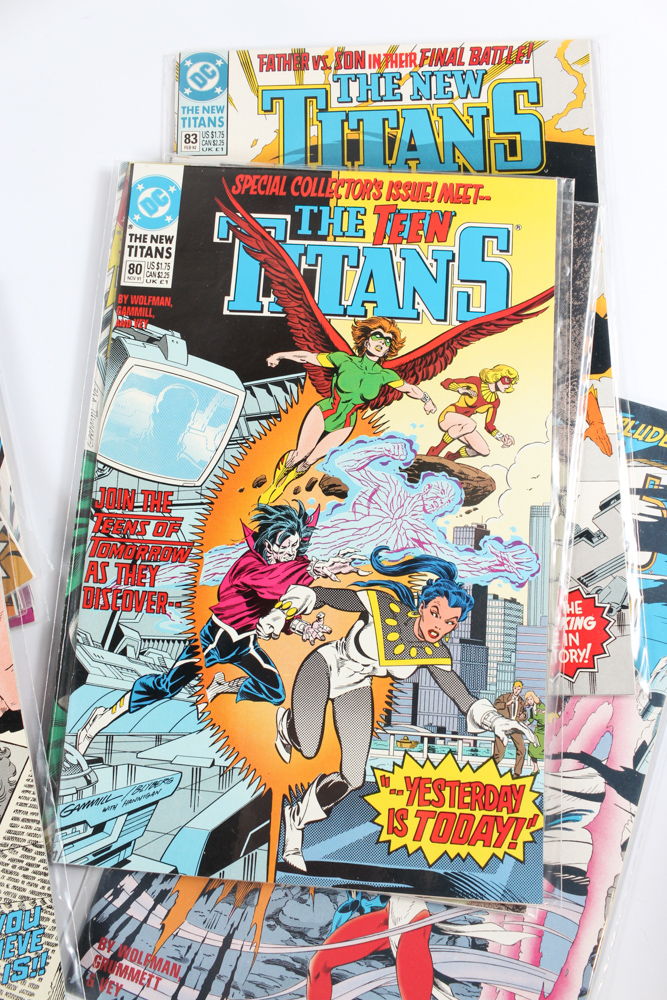 DC Comics Featuring "Team Titans" and "The New Titans"