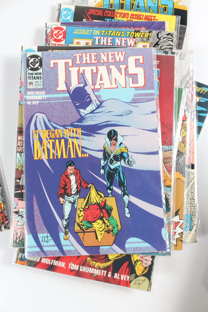 DC Comics Featuring "Team Titans" and "The New Titans"