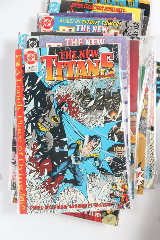DC Comics Featuring "Team Titans" and "The New Titans"