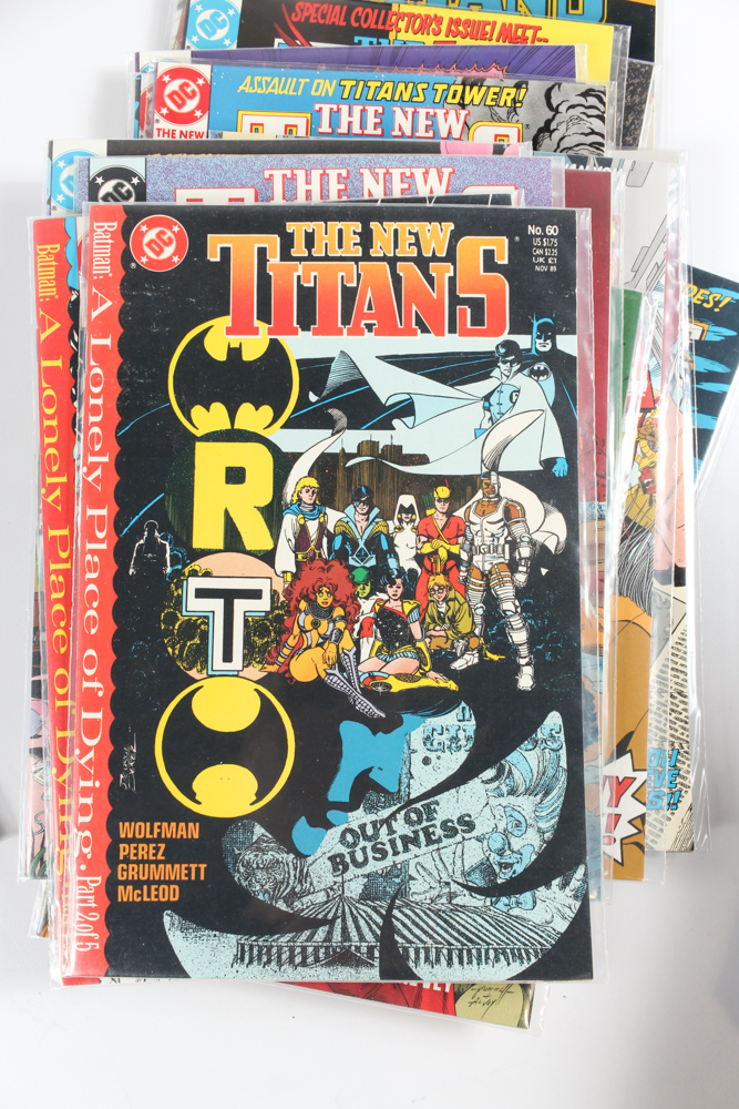 DC Comics Featuring "Team Titans" and "The New Titans"