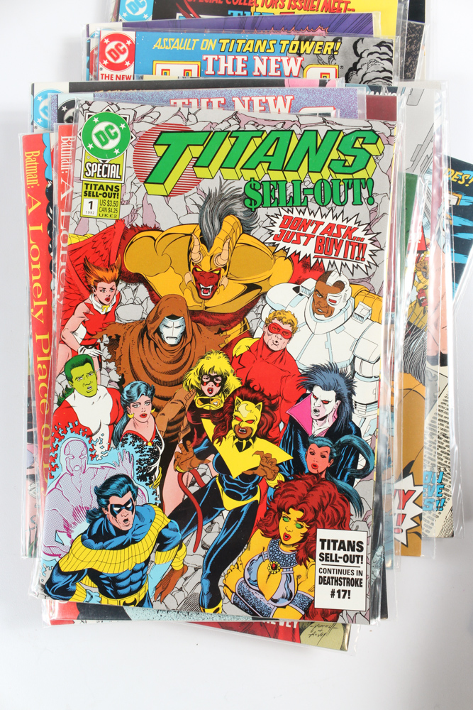 DC Comics Featuring "Team Titans" and "The New Titans"