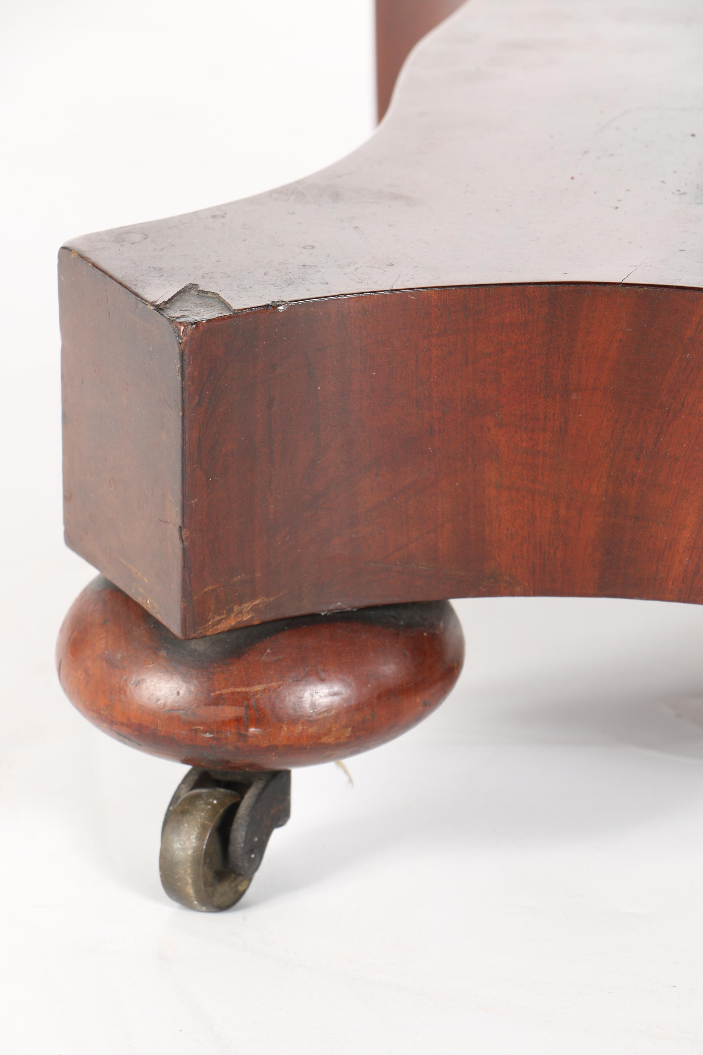 Antique Empire Style Mahogany Flip-Top Game Table