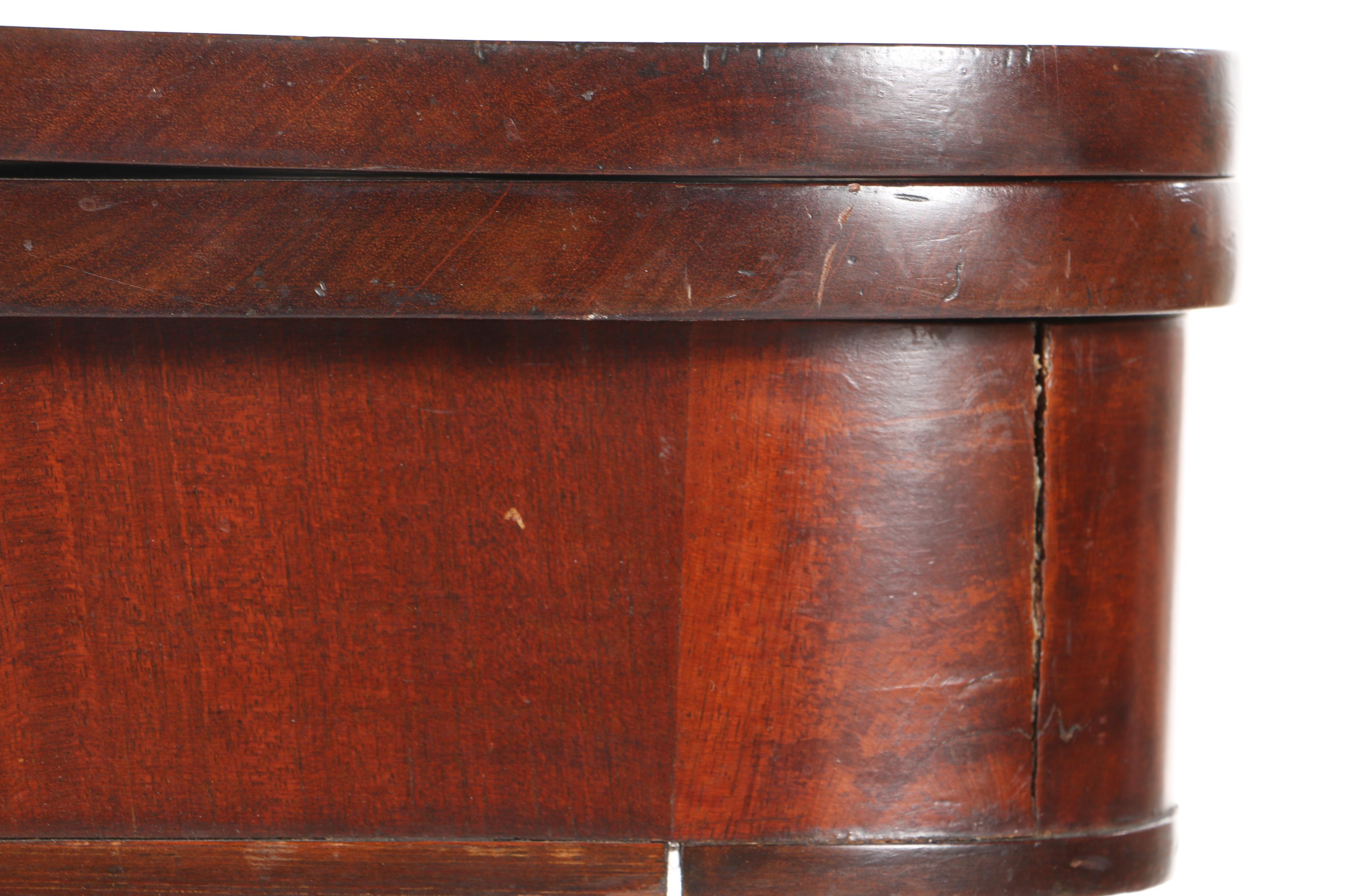 Antique Empire Style Mahogany Flip-Top Game Table