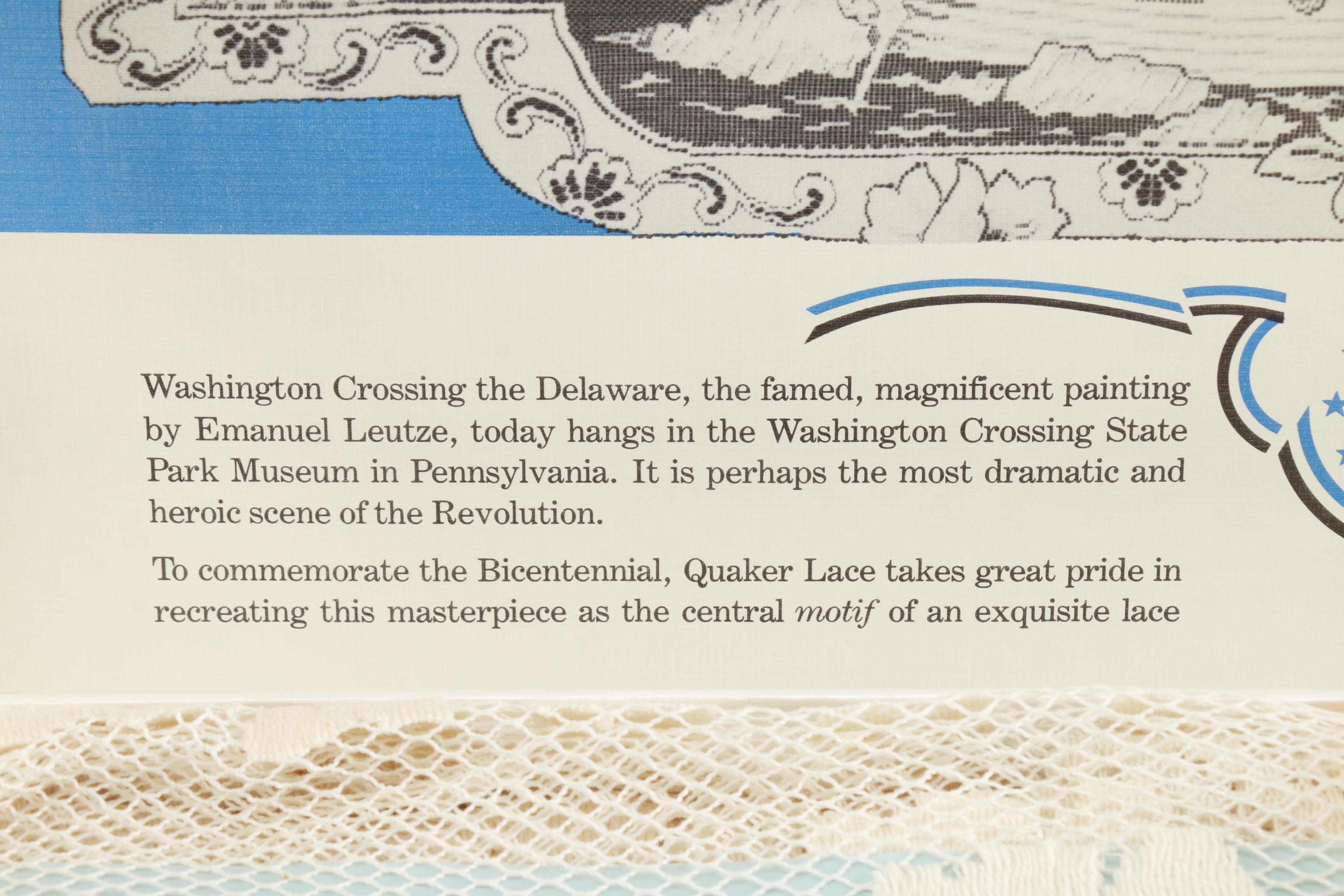 Quaker Lace Bicentennial Tablecloth