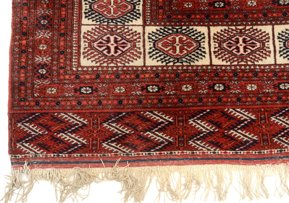Handwoven Tekke Bokhara Wool Room-Sized Rug