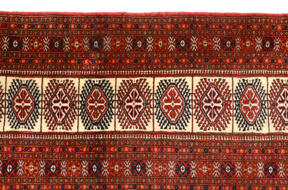 Handwoven Tekke Bokhara Wool Room-Sized Rug