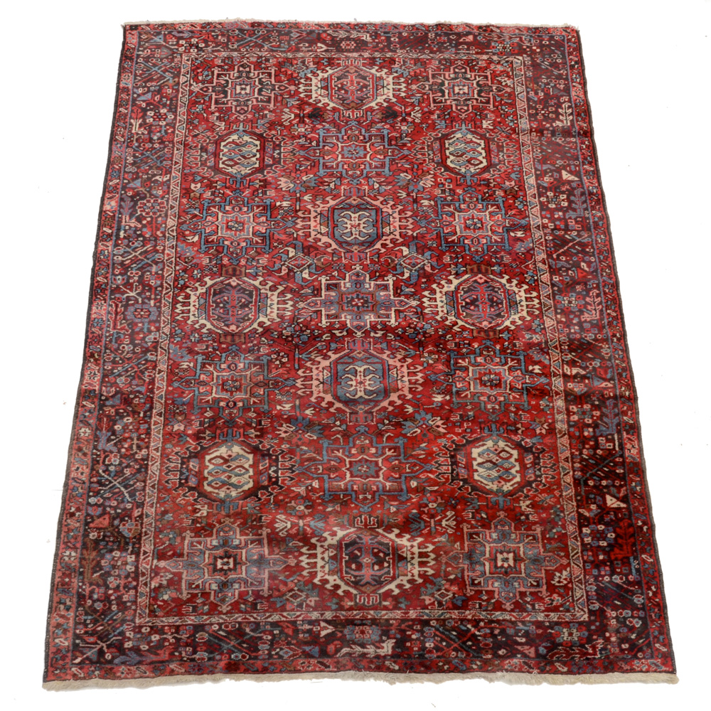 Hand-Knotted Karaja Wool Pile Area Rug