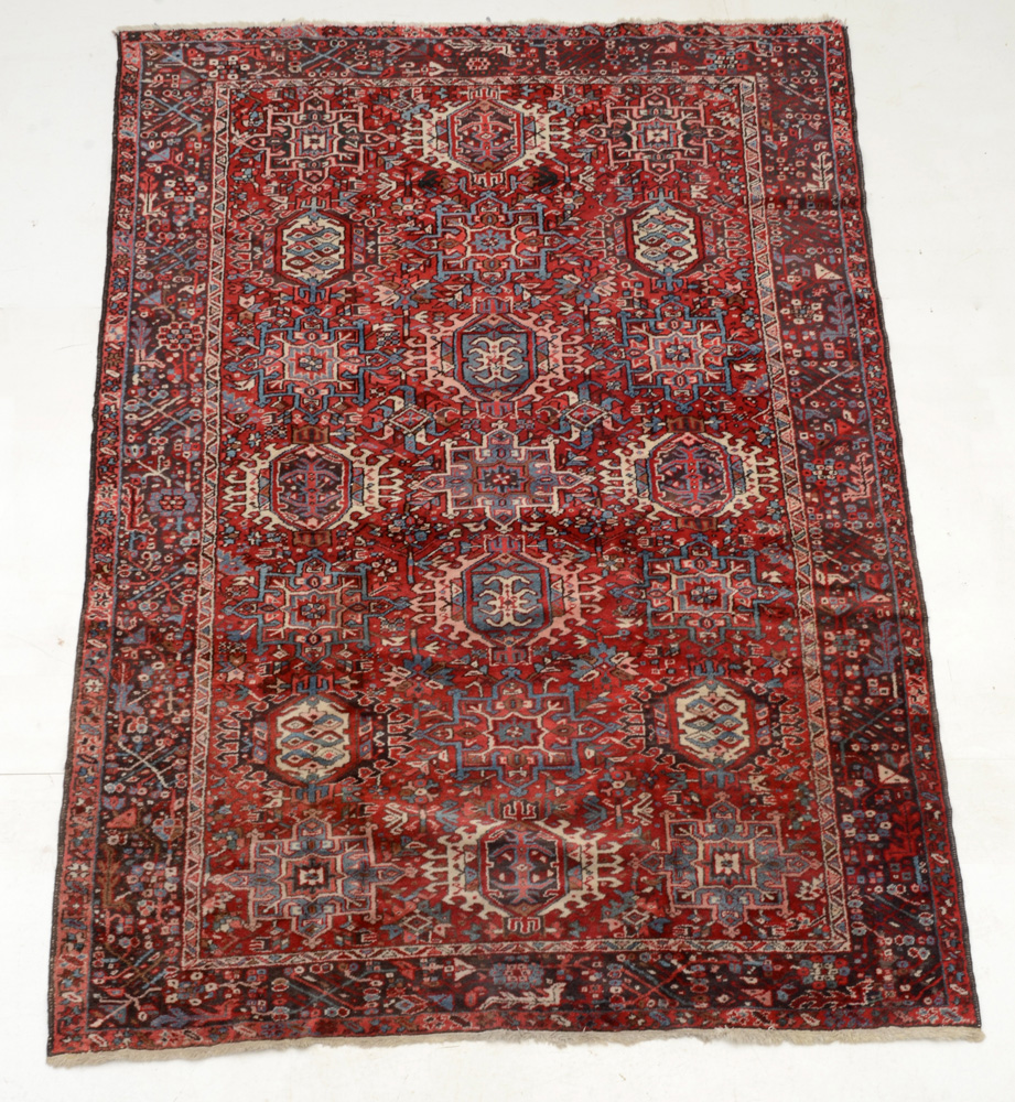 Hand-Knotted Karaja Wool Pile Area Rug