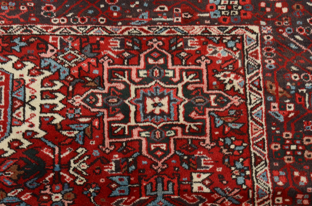Hand-Knotted Karaja Wool Pile Area Rug