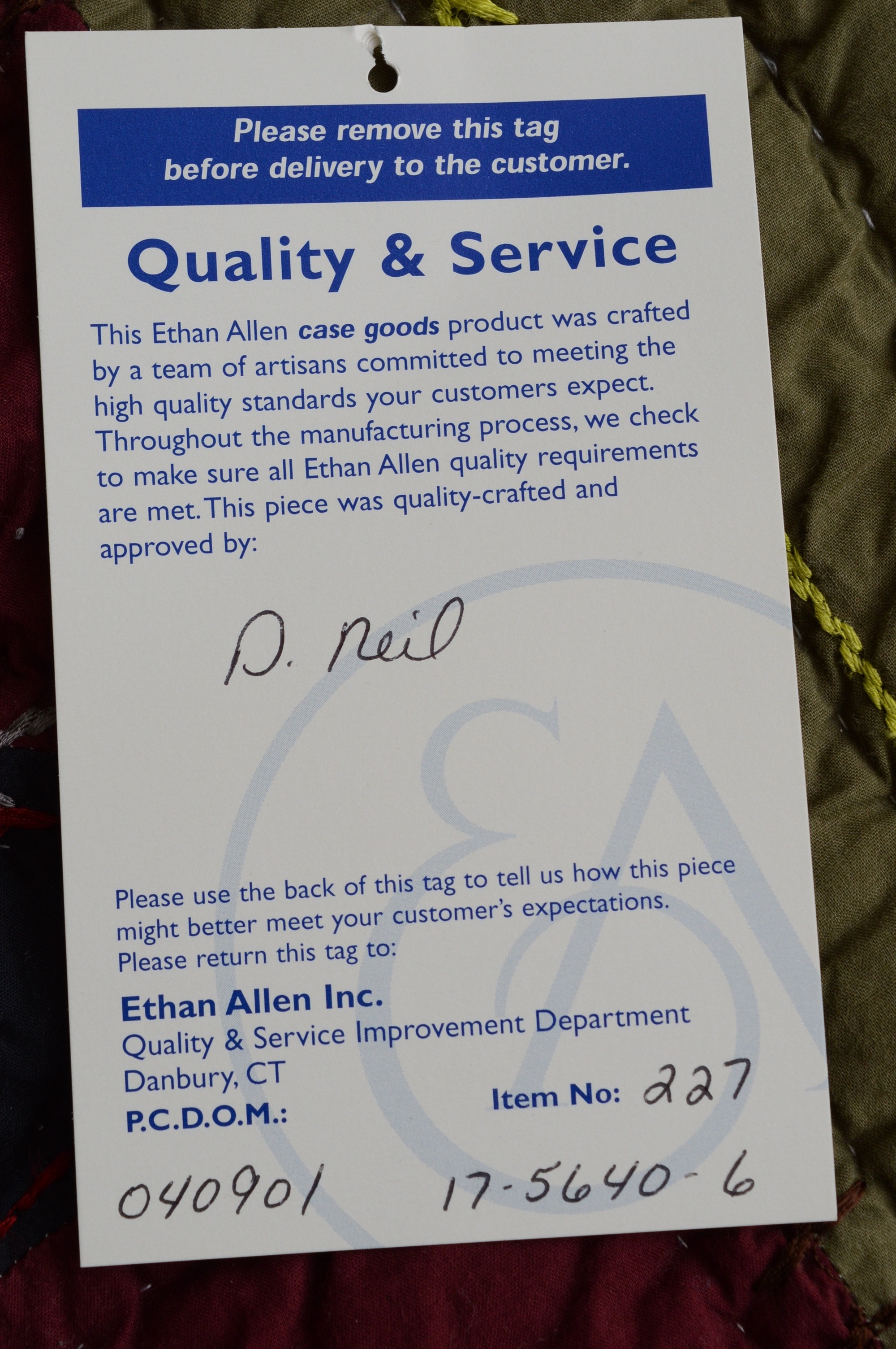 Ethan Allen "Country Crossings" Four Poster Bed