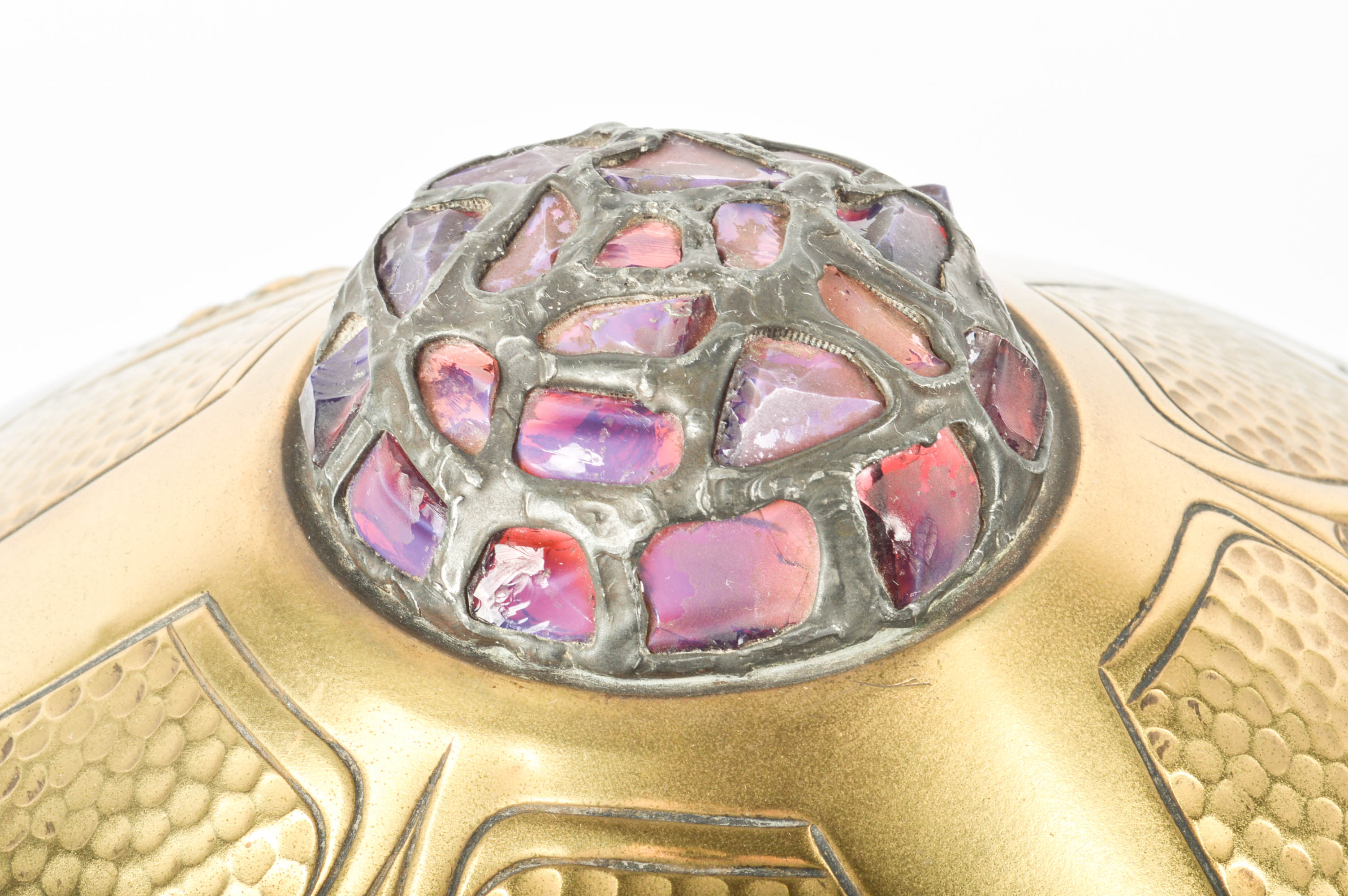 Early 20th Century Brass Accent Lamp With Hubbell Pull-Chain Socket