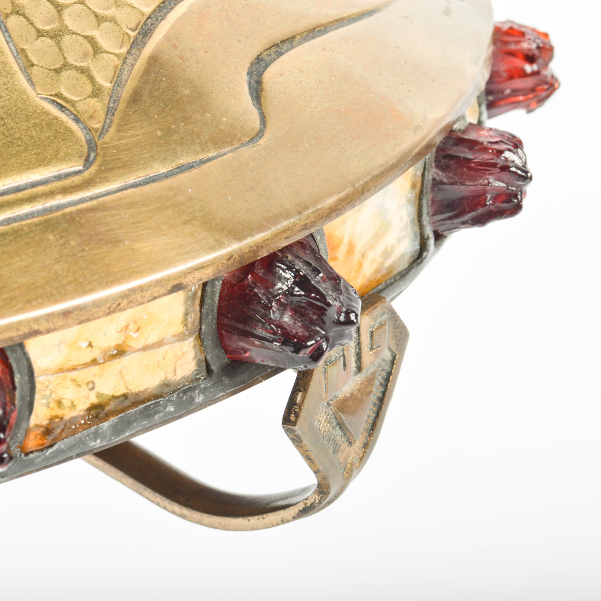 Early 20th Century Brass Accent Lamp With Hubbell Pull-Chain Socket