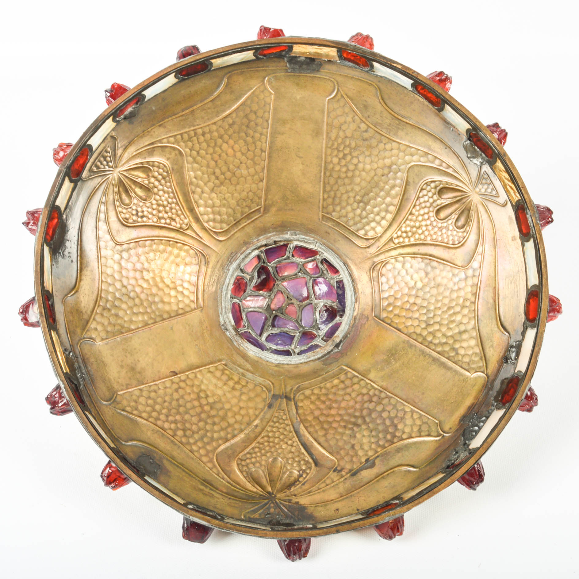 Early 20th Century Brass Accent Lamp With Hubbell Pull-Chain Socket