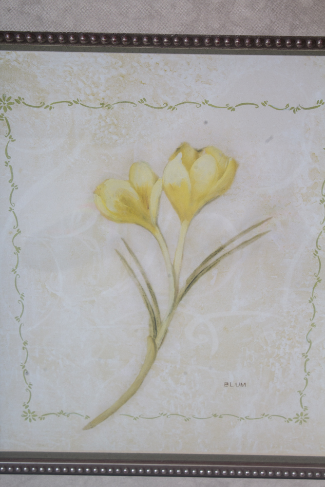 Silver Tone Framed Art Grouping Featuring Cheri Blum