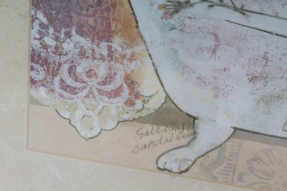 Silver Tone Framed Art Grouping Featuring Cheri Blum