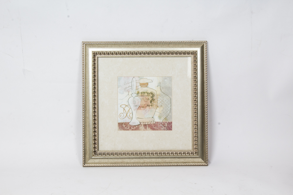 Silver Tone Framed Art Grouping Featuring Cheri Blum