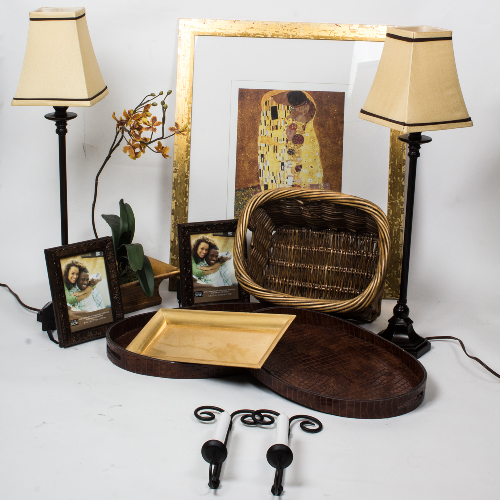 Collection of Home Decor Featuring "The Kiss" by Gustav Klimt