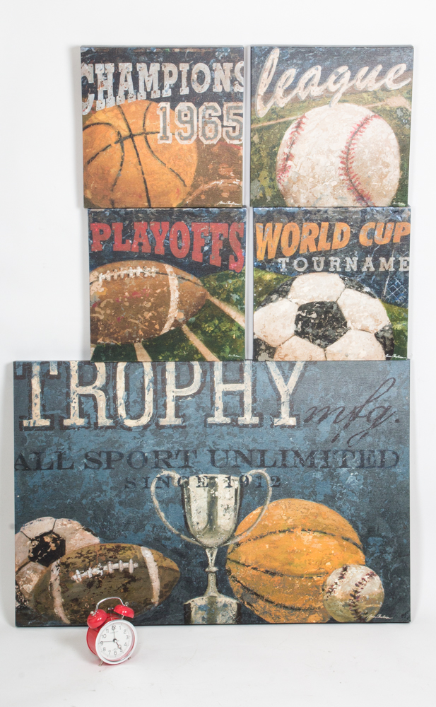 Sports Themed Art and Lighting