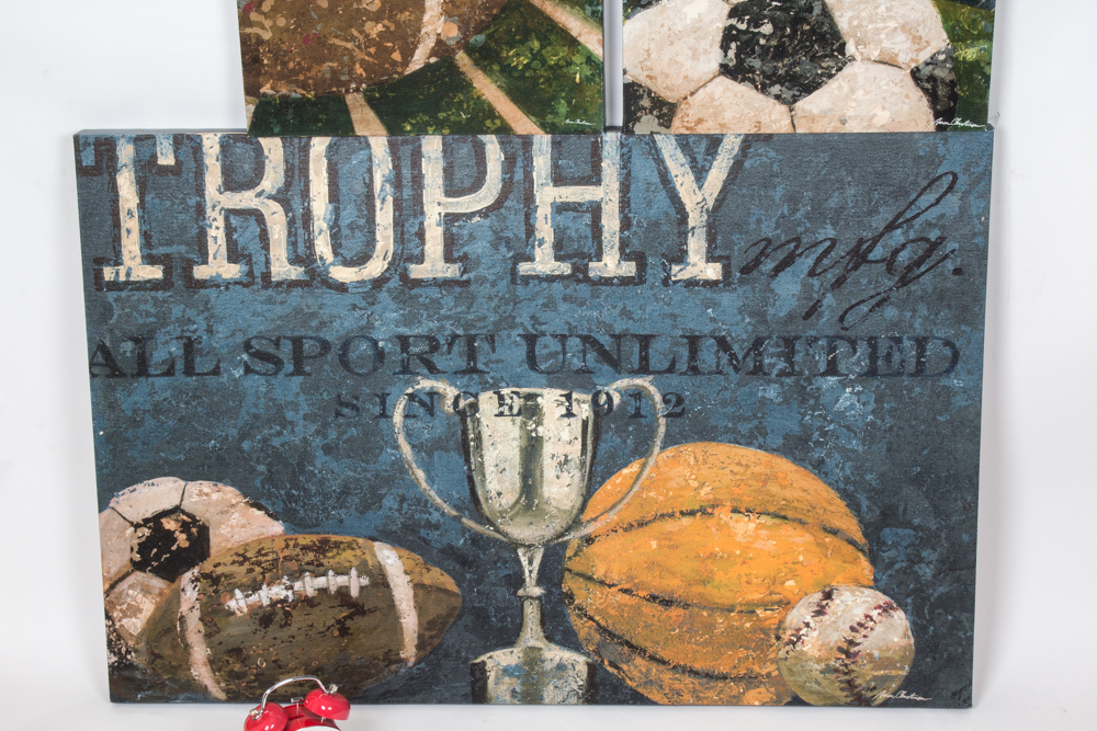 Sports Themed Art and Lighting