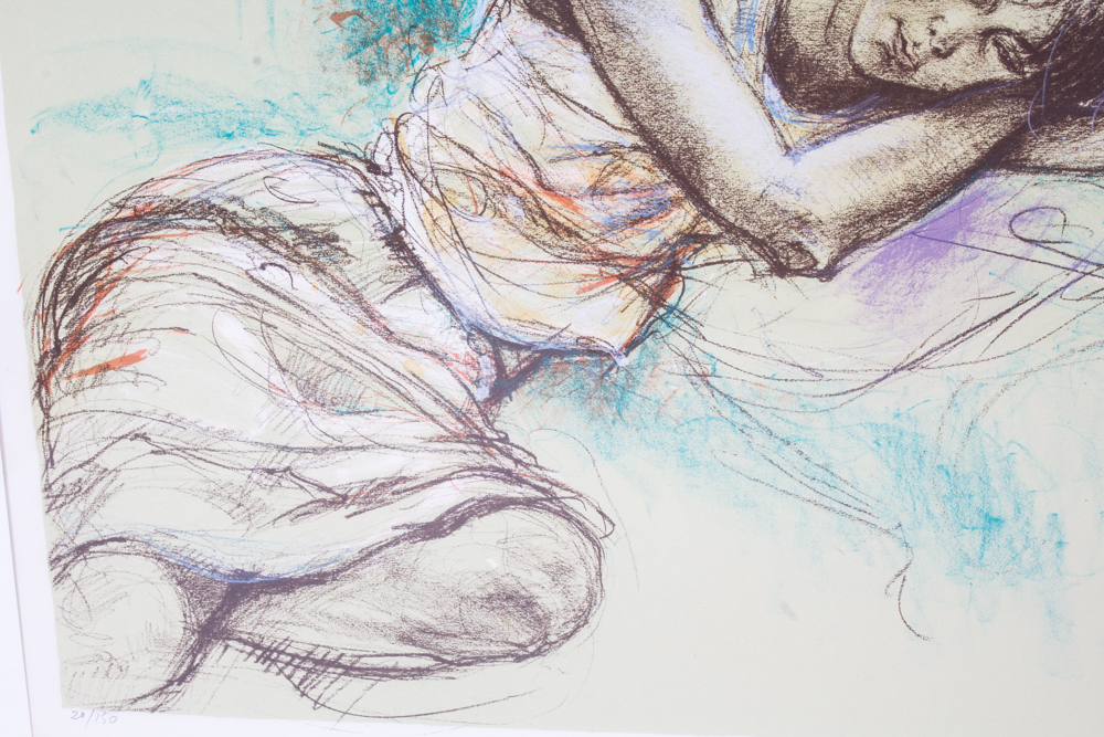 Jacques Pecnard Framed Lithograph "Michelle"