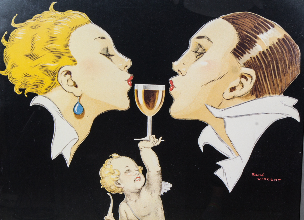 Framed Porto Ramos Pinto Vintage Art Poster