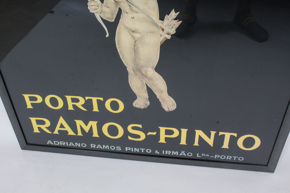 Framed Porto Ramos Pinto Vintage Art Poster