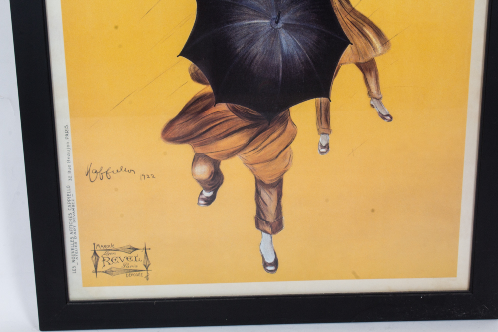 Art Nouveau Reproduction Poster "Parapluie-Revel"