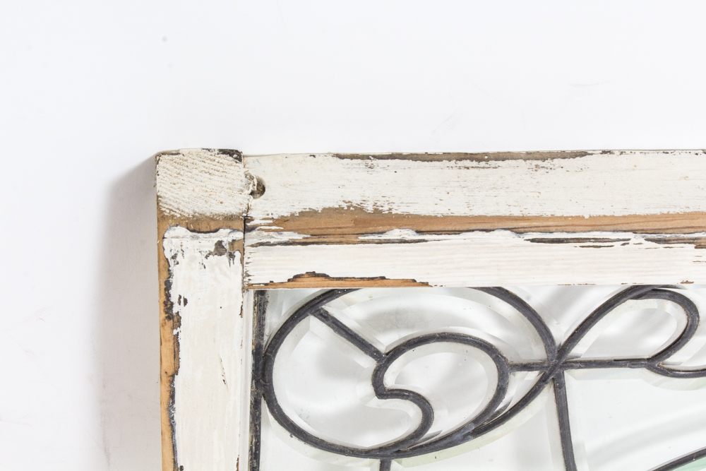 Vintage Leaded Glass Window Pannel