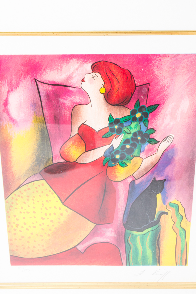 Linda LeKinff Serigraph "Bony II"