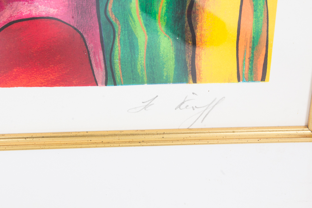 Linda LeKinff Serigraph "Bony II"