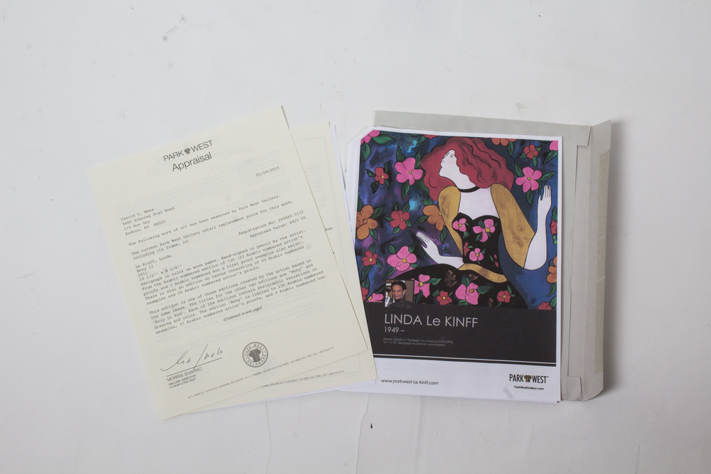 Linda LeKinff Serigraph "Bony II"