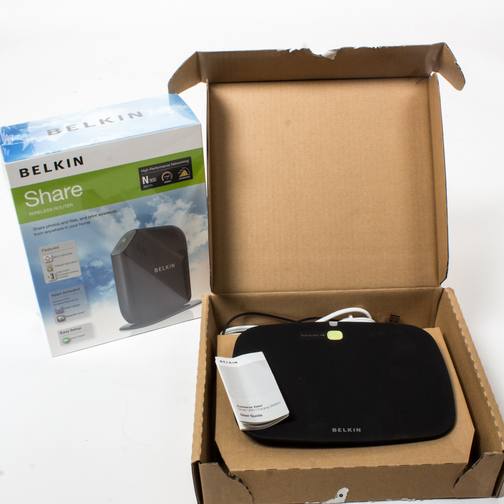 Belkin Wireless Router And Smart USB Charging Station