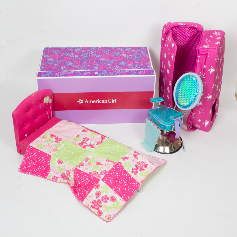 American Girl Bed and Salon Chair