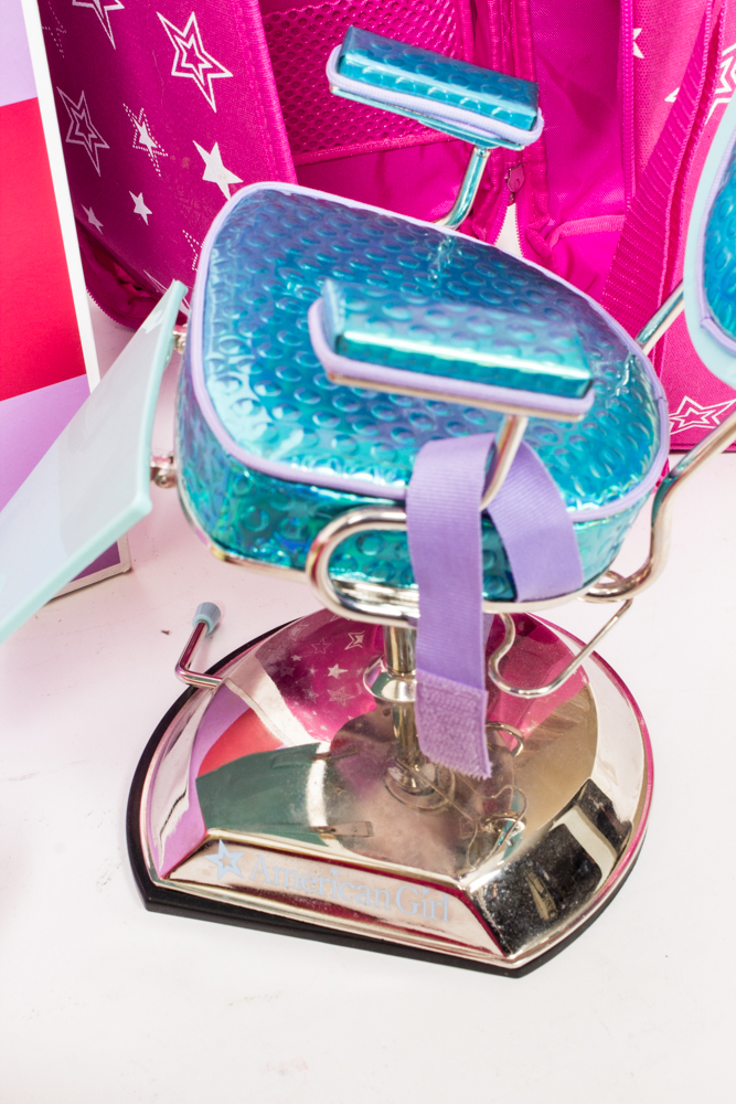 American Girl Bed and Salon Chair