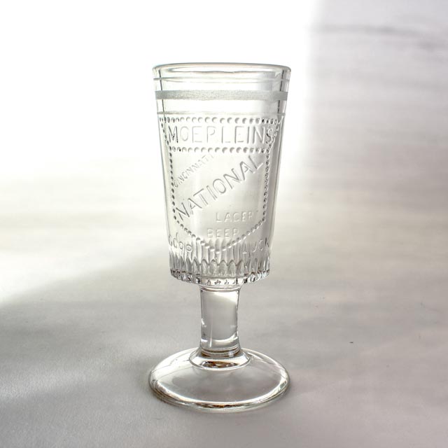 Vintage Christian Moerlein Tray and Pilsner Glass